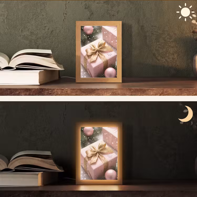 Gepersonaliseerd Lightbox - Cadeau - Kerst - Roze — 5