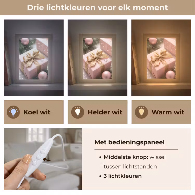 Gepersonaliseerd Lightbox - Cadeau - Kerst - Roze — 6