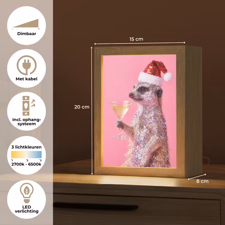 Gepersonaliseerd Lightbox - Dieren - Glitter - Feest — 7