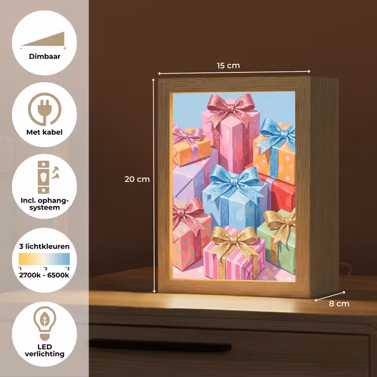 Gepersonaliseerd Lightbox - Geschenken - Feest - Kleurrijk — 7