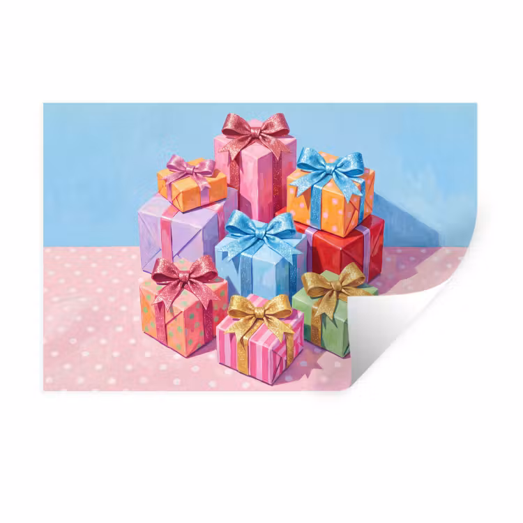 Muursticker - Geschenken - Feest - Kleurrijk — 1