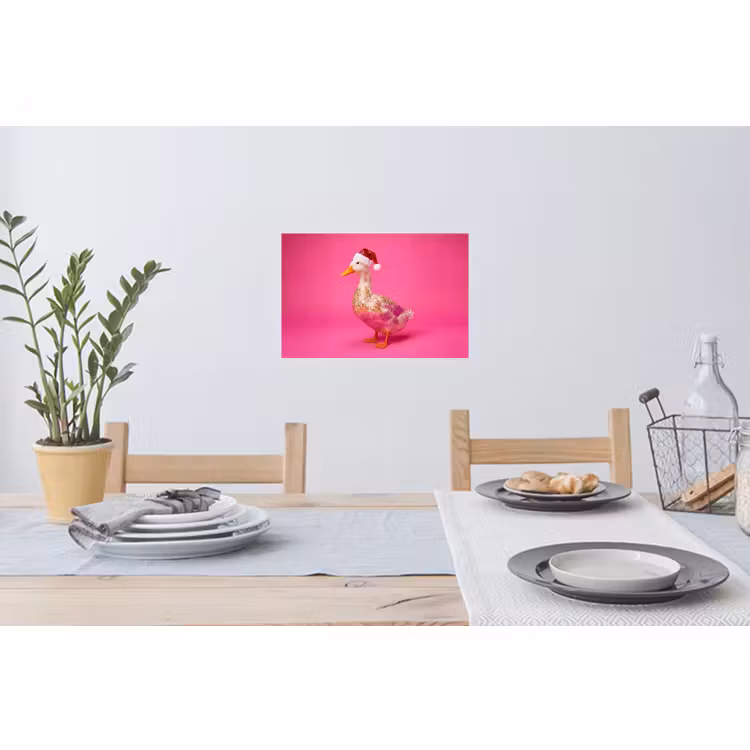 Muursticker - Vogel - Kerst - Roze — 3