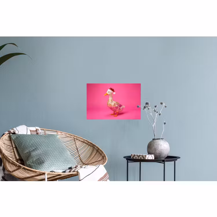 Muursticker - Vogel - Kerst - Roze — 4
