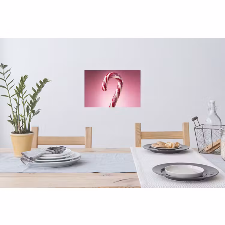 Muursticker - Zuurstok - Glinsterend - Roze — 3