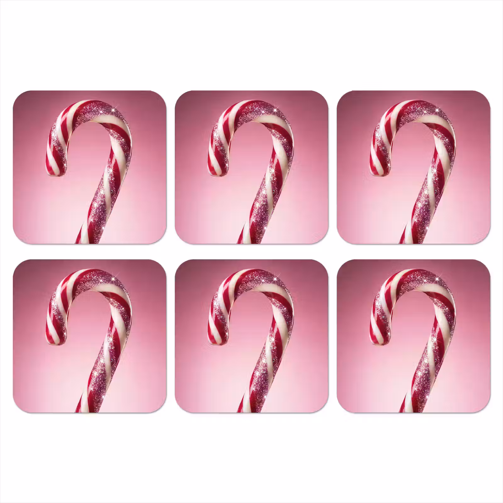 Onderzetter - Zuurstok - Glinsterend - Roze — 1