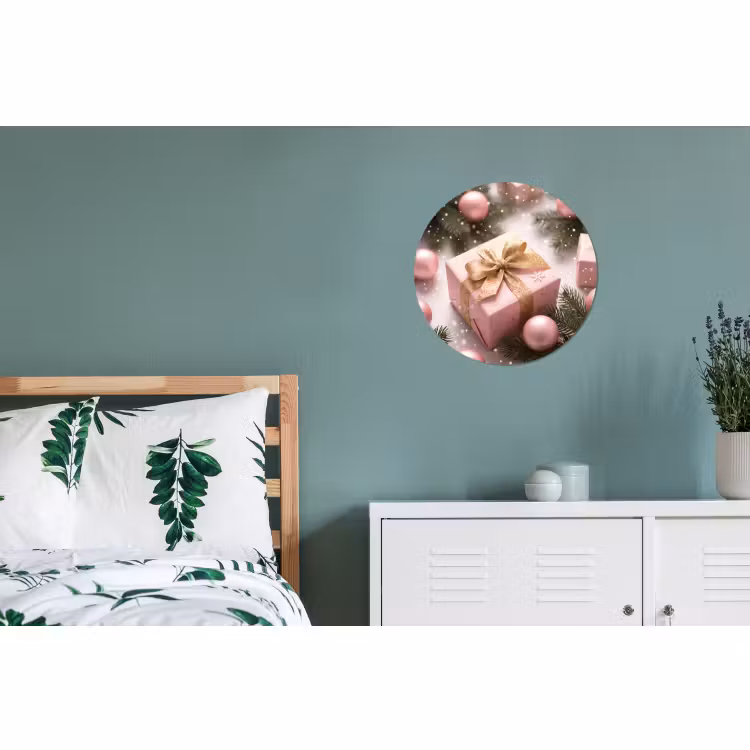Muurcirkel aluminium - Cadeau - Kerst - Roze — 4