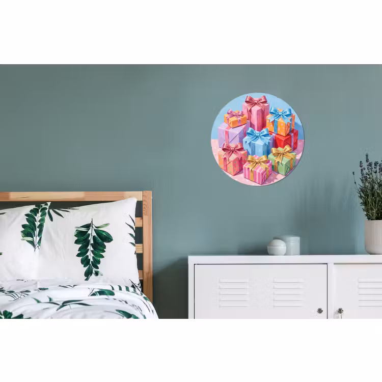 Muurcirkel aluminium - Geschenken - Feest - Kleurrijk — 4