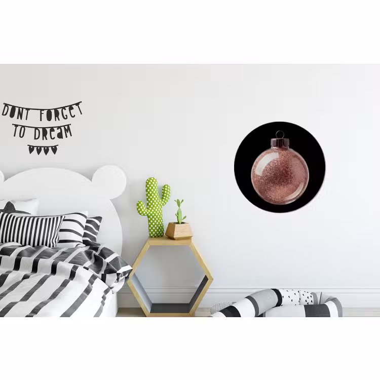 Muurcirkel aluminium - Kerstbal - Roségoud - Kerst — 5