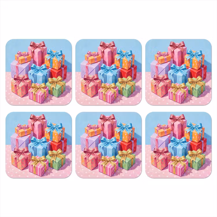 Onderzetter - Geschenken - Feest - Kleurrijk — 1