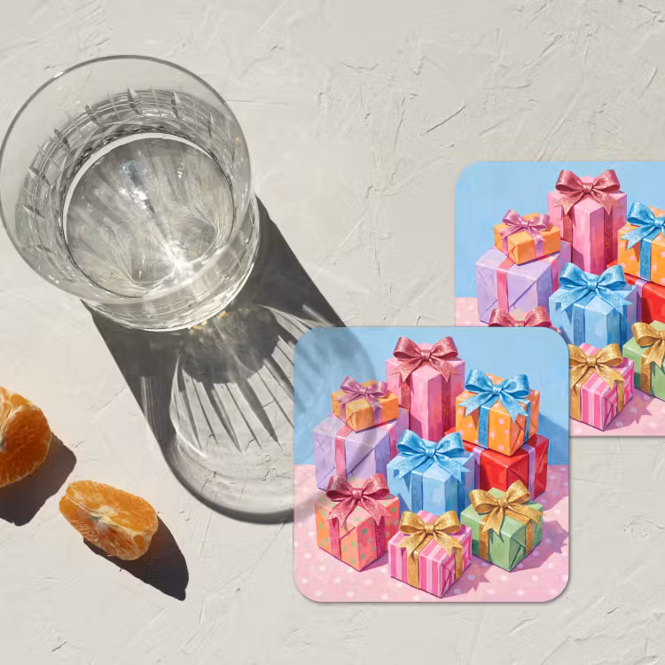Onderzetter - Geschenken - Feest - Kleurrijk — 2
