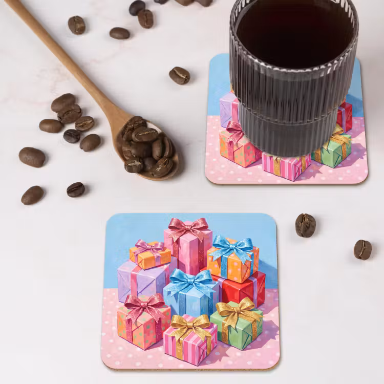 Onderzetter - Geschenken - Feest - Kleurrijk — 4