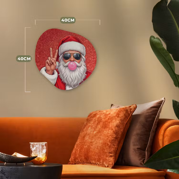 Organisch schilderij forex - Kerstman - Zonnebril - Kerst — 4