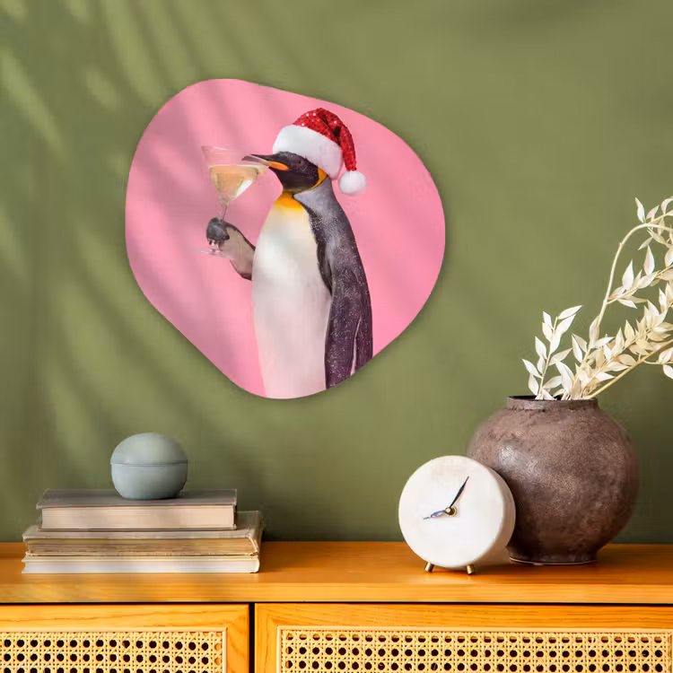 Organisch schilderij forex - Pinguïn - Kerst - Feest — 2