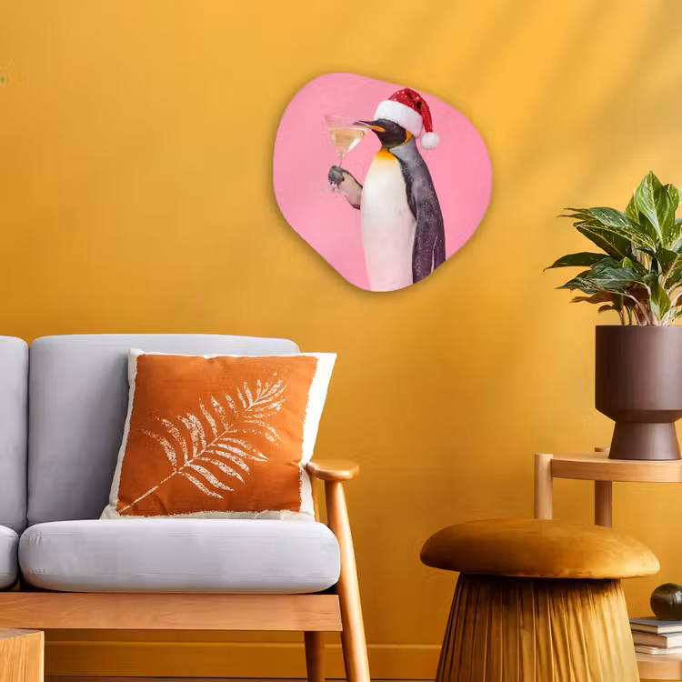 Organisch schilderij forex - Pinguïn - Kerst - Feest — 3