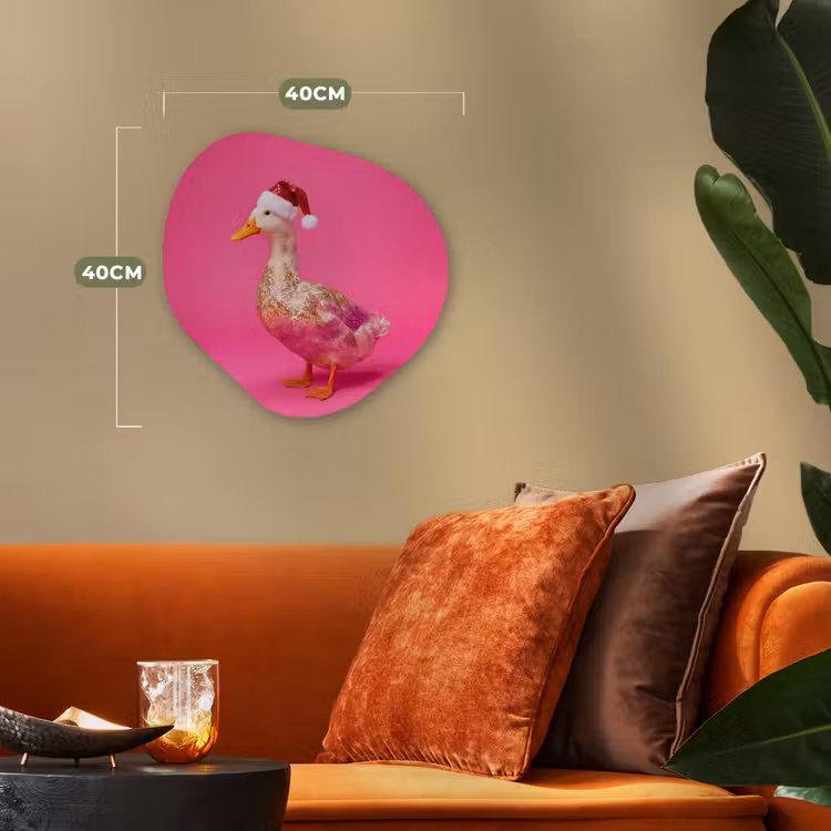 Organisch schilderij forex - Vogel - Kerst - Roze — 4
