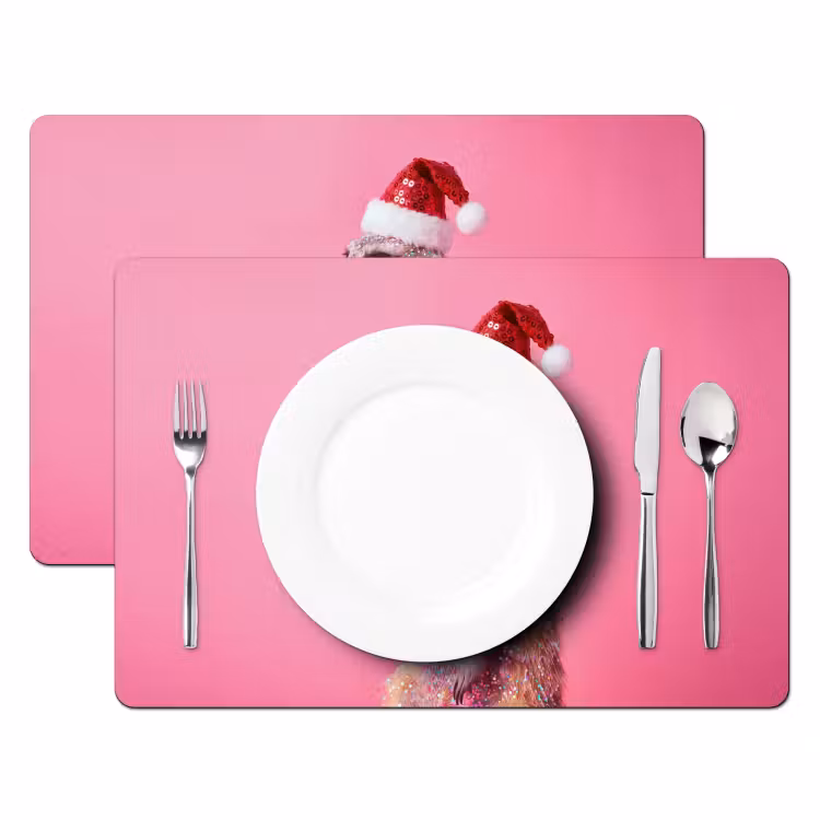 Placemat - 6 stuks - Dieren - Glitter - Feest — 2