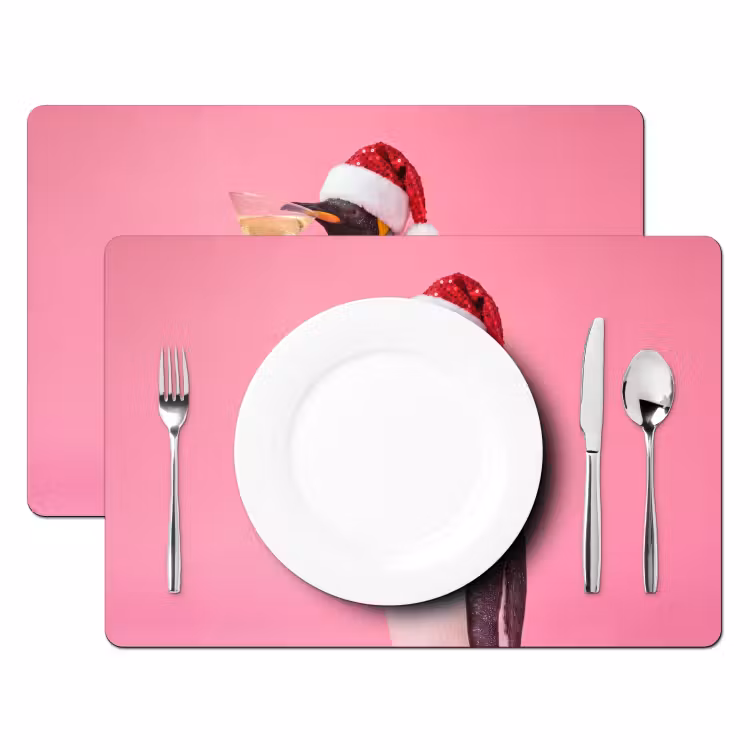Placemat - 6 stuks - Pinguïn - Kerst - Feest — 2