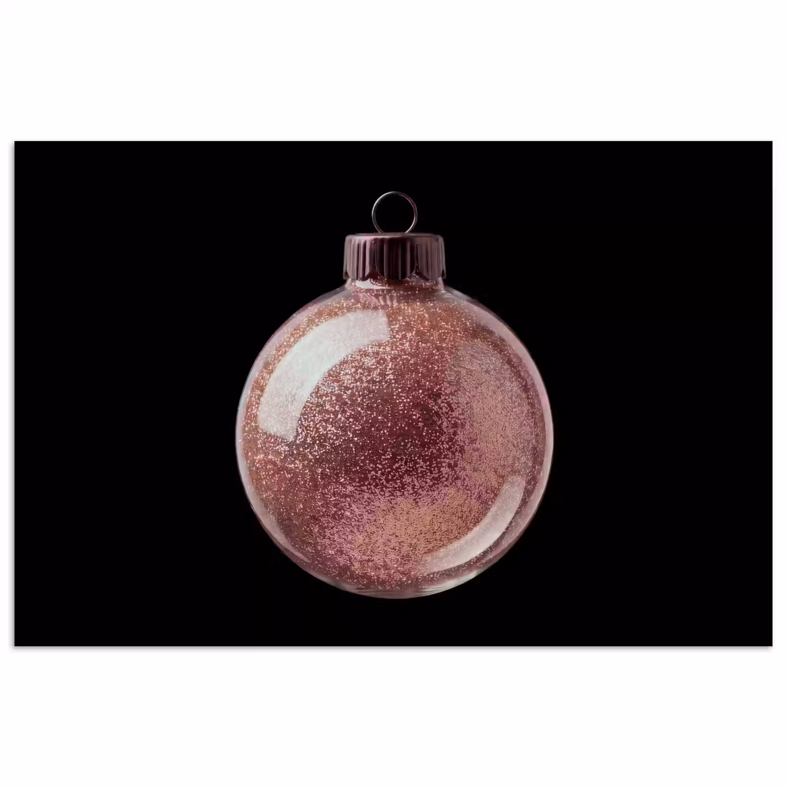 Poster - Kerstbal - Roségoud - Kerst — 1