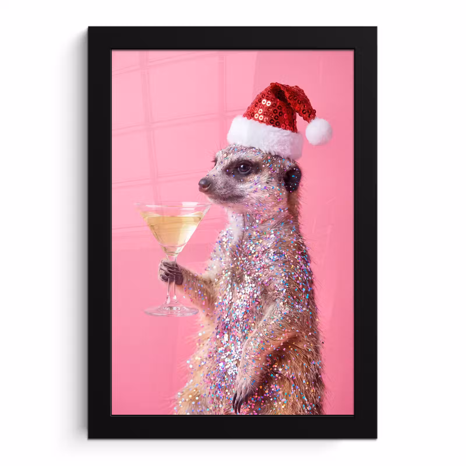 Poster met lijst - Dieren - Glitter - Feest — 1