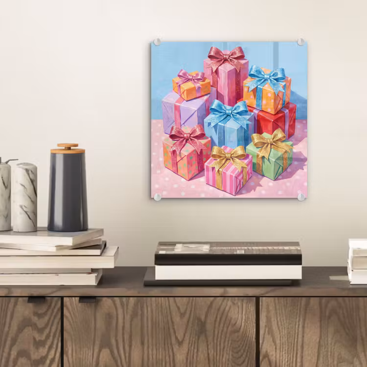 Glas schilderij - Geschenken - Feest - Kleurrijk — 2