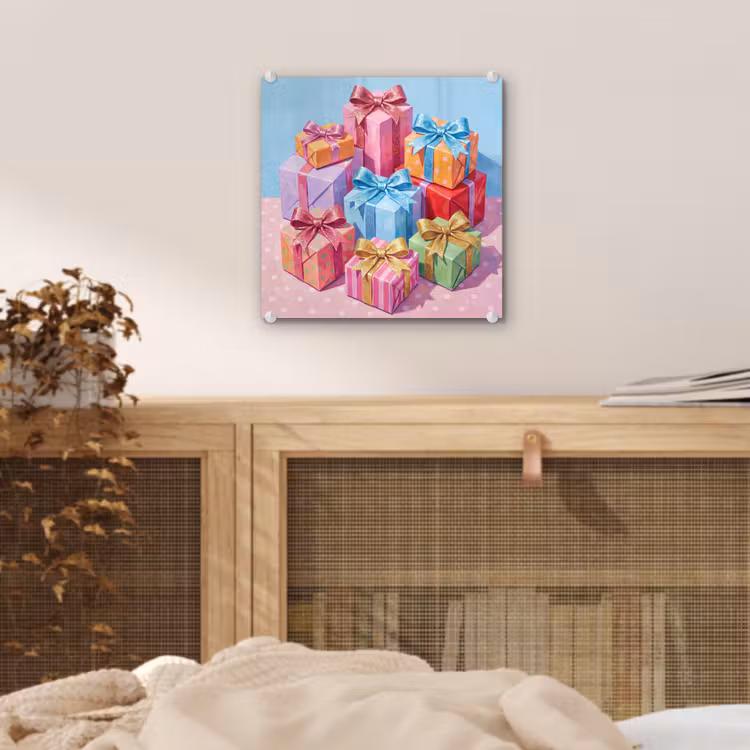 Glas schilderij - Geschenken - Feest - Kleurrijk — 5