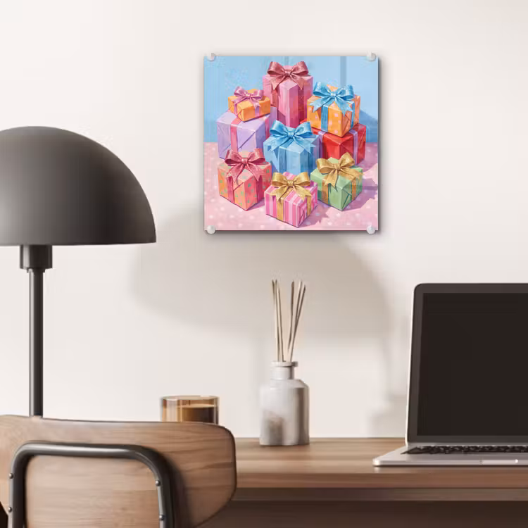 Glas schilderij - Geschenken - Feest - Kleurrijk — 7