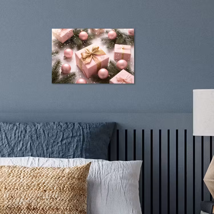 Poster - Cadeau - Kerst - Roze — 3