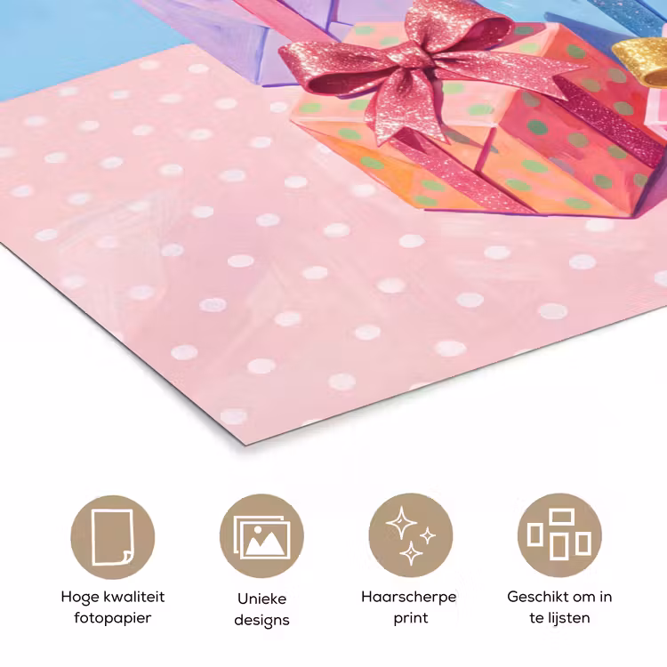 Poster - Geschenken - Feest - Kleurrijk — 5
