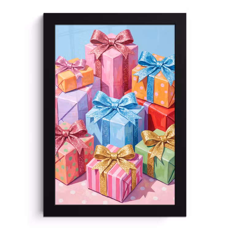 Poster met lijst - Geschenken - Feest - Kleurrijk — 1