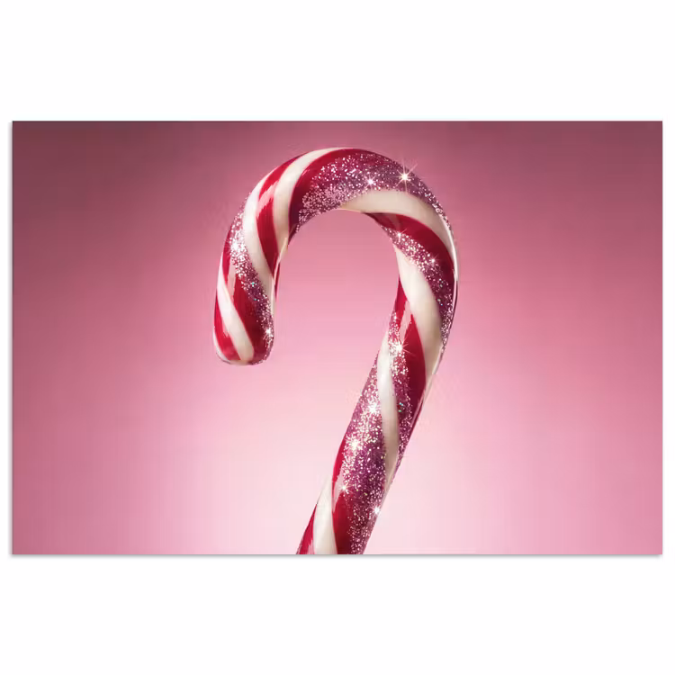 Poster - Zuurstok - Glinsterend - Roze — 1