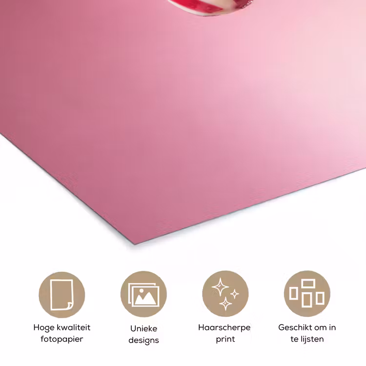 Poster - Zuurstok - Glinsterend - Roze — 5