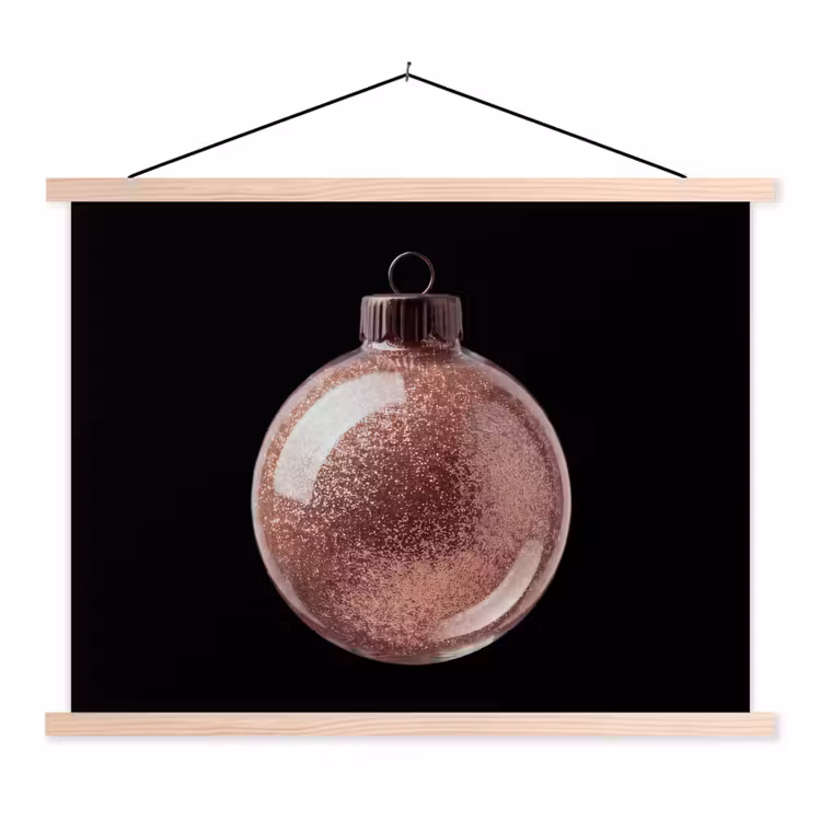 Schoolplaat - Kerstbal - Roségoud - Kerst — 1
