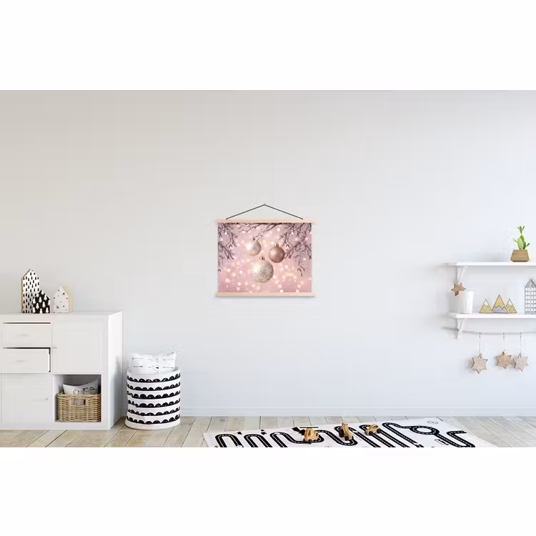 Schoolplaat - Kerstbal - Roze - Winter — 3
