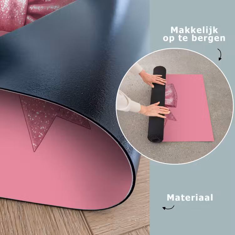 Speelkleed - Roze strik - Glitter — 6