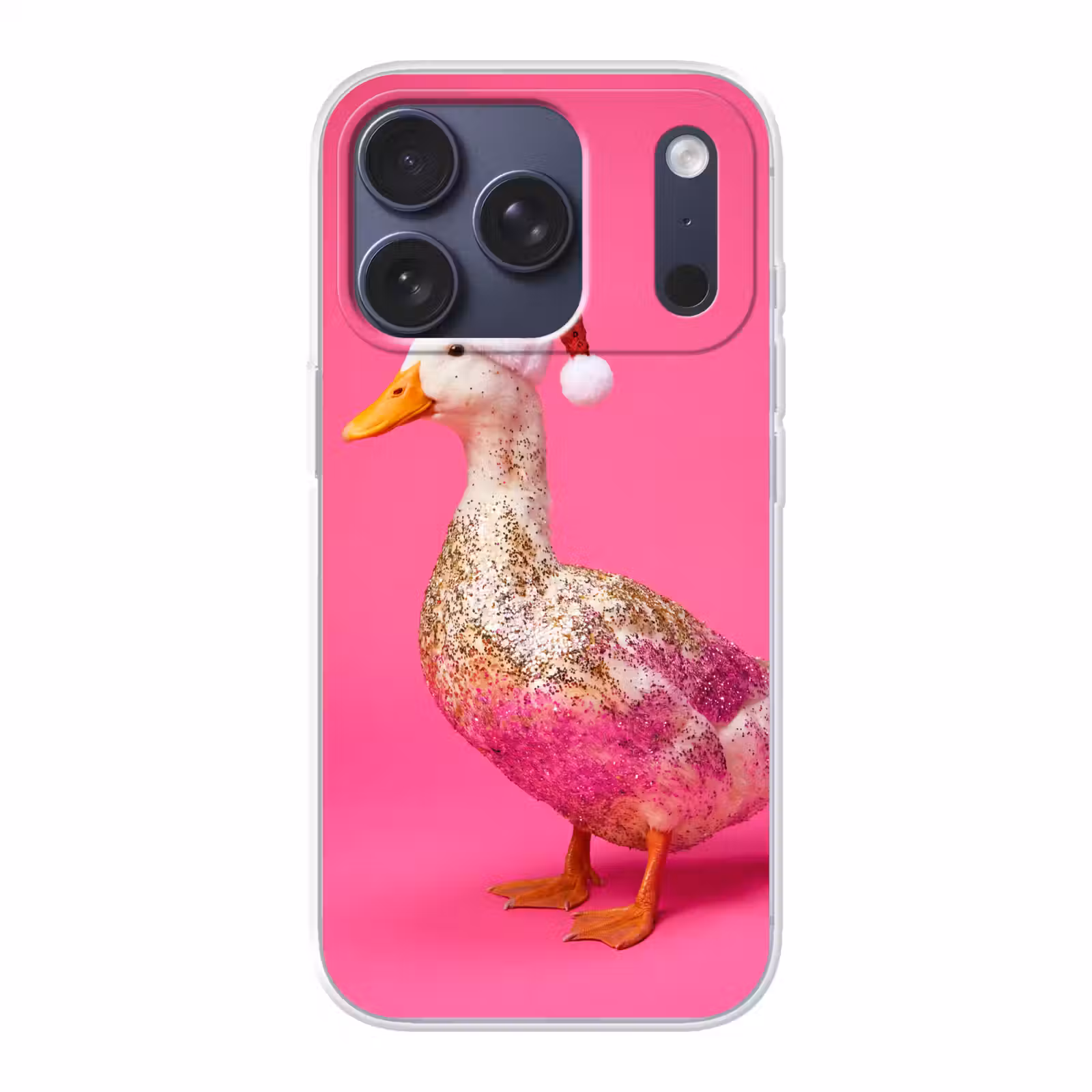 Telefoonhoesje - Vogel - Kerst - Roze — 1