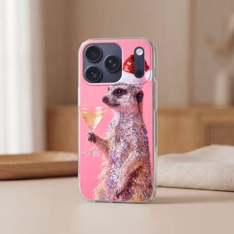 Telefoonhoesje - Dieren - Glitter - Feest — 3