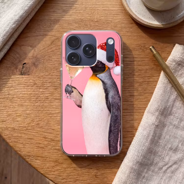 Telefoonhoesje - Pinguïn - Kerst - Feest — 2