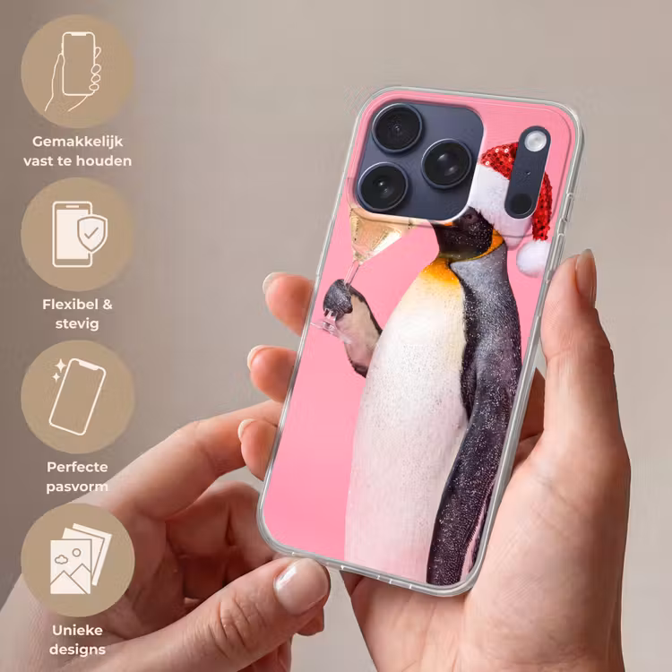 Telefoonhoesje - Pinguïn - Kerst - Feest — 4