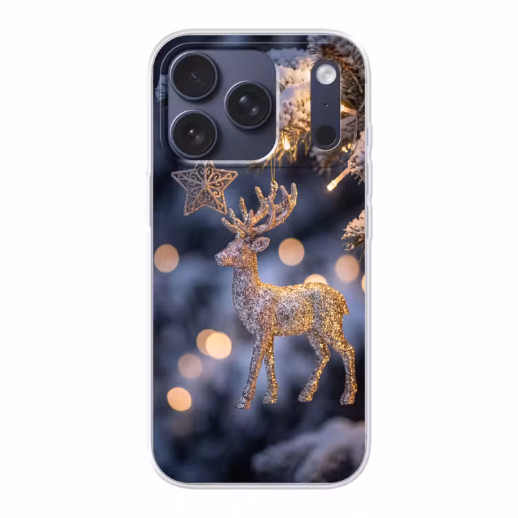 Telefoonhoesje - Rendier - Kerst - Sneeuw — 1
