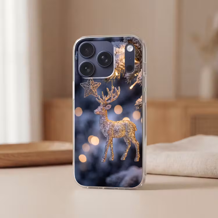 Telefoonhoesje - Rendier - Kerst - Sneeuw — 3