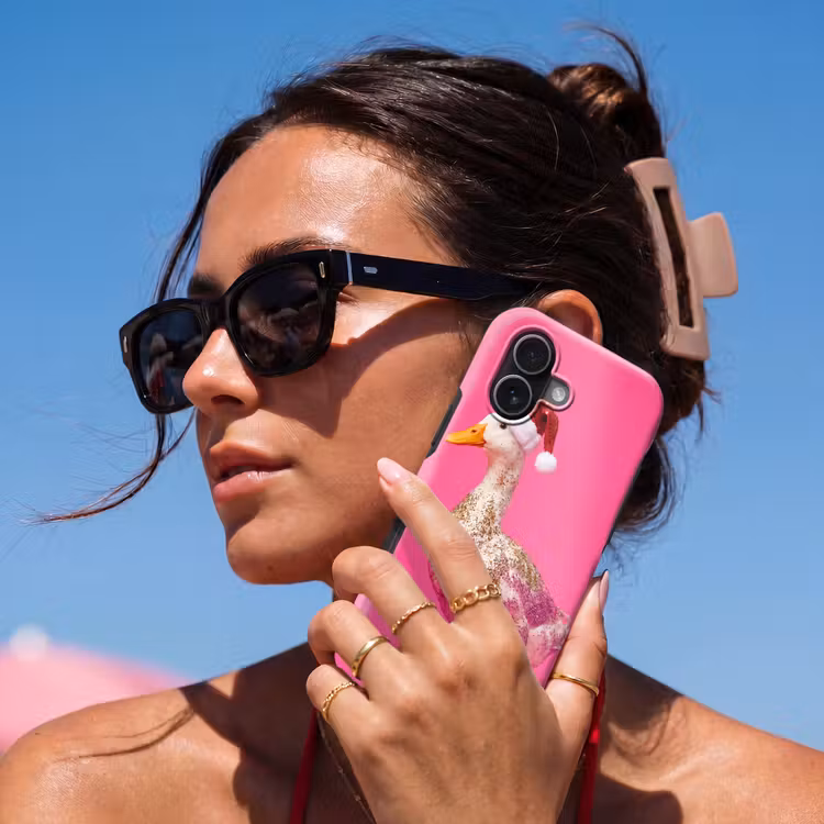 Telefoonhoesje Toughcase - Vogel - Kerst - Roze — 6