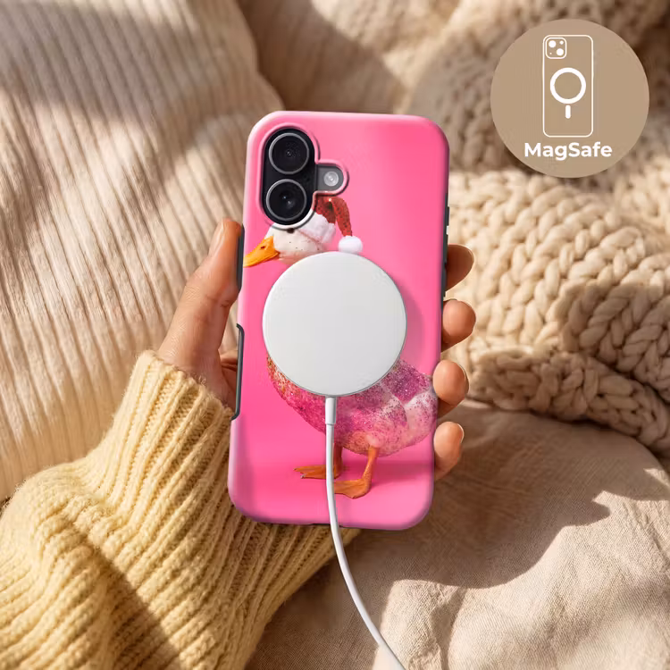 Telefoonhoesje Toughcase - Vogel - Kerst - Roze — 8