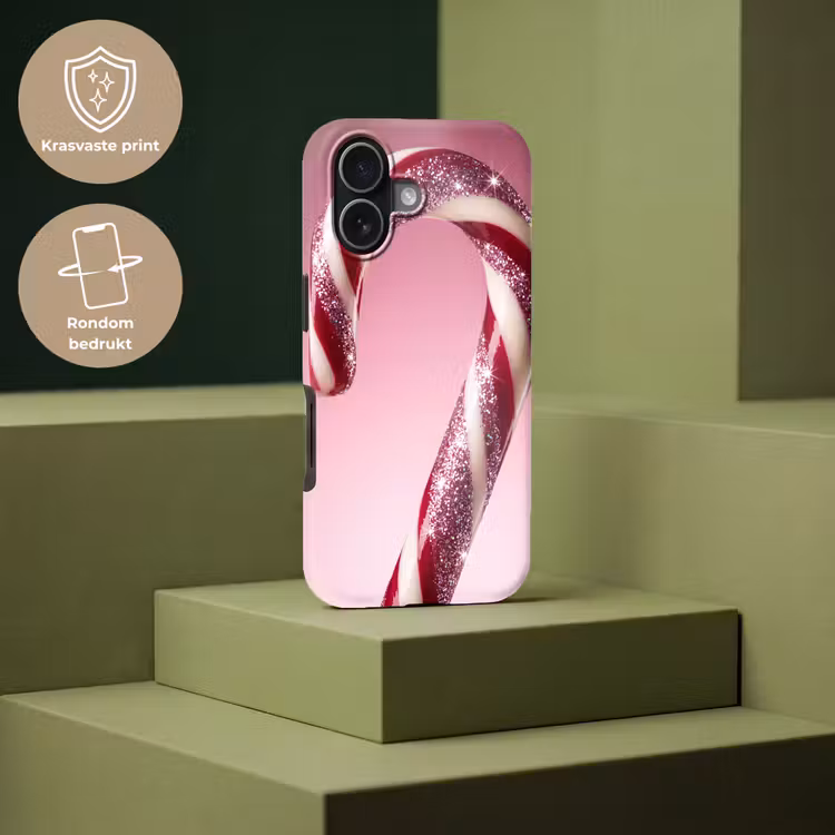 Telefoonhoesje Toughcase - Zuurstok - Glinsterend - Roze — 7