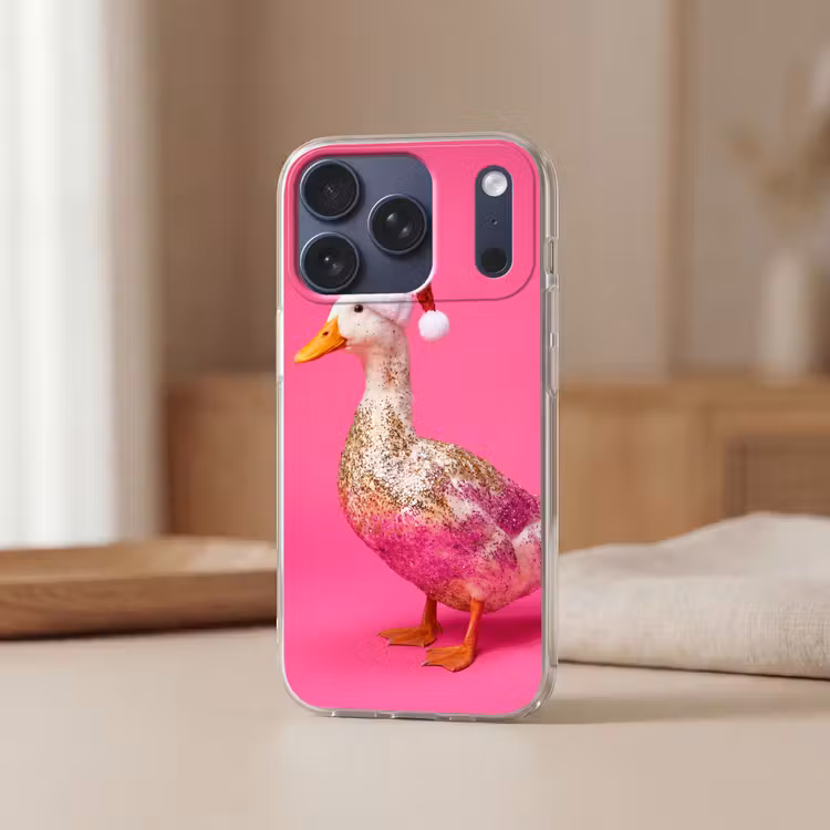 Telefoonhoesje - Vogel - Kerst - Roze — 3