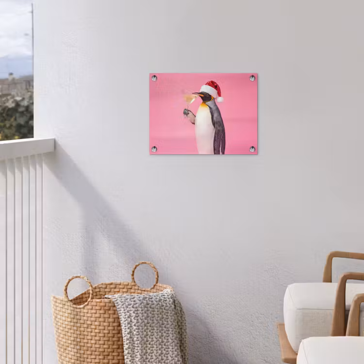 Tuinposter - Pinguïn - Kerst - Feest — 3