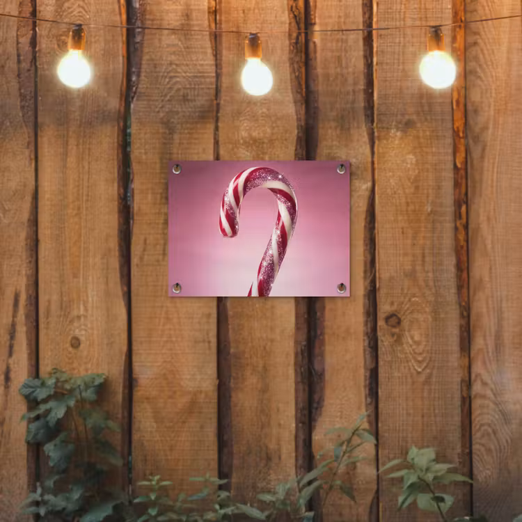 Tuinposter - Zuurstok - Glinsterend - Roze — 2
