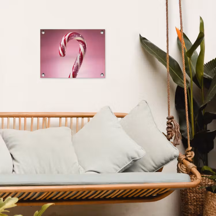 Tuinposter - Zuurstok - Glinsterend - Roze — 5