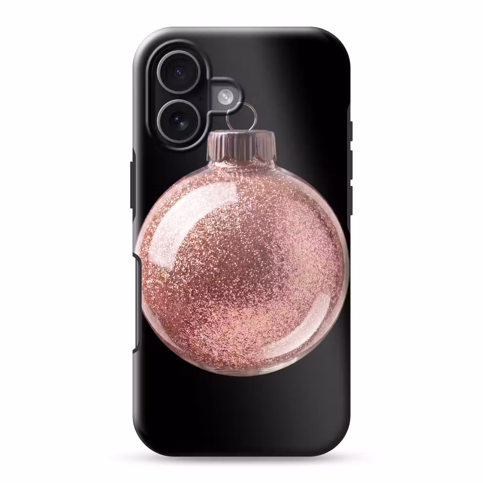 Telefoonhoesje Toughcase - Kerstbal - Roségoud - Kerst — 1