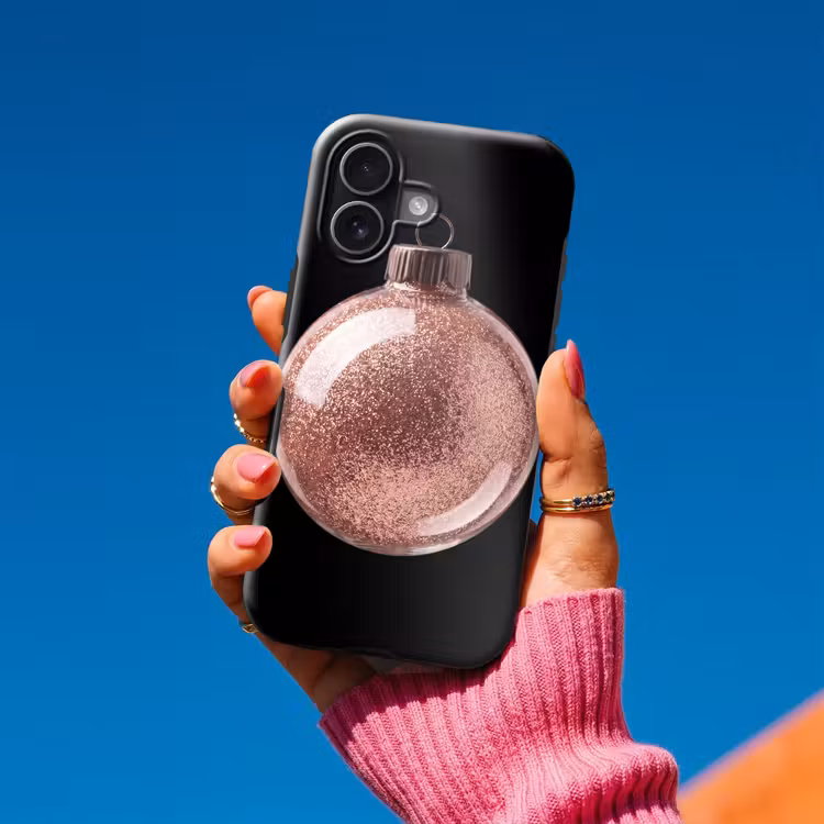 Telefoonhoesje Toughcase - Kerstbal - Roségoud - Kerst — 2