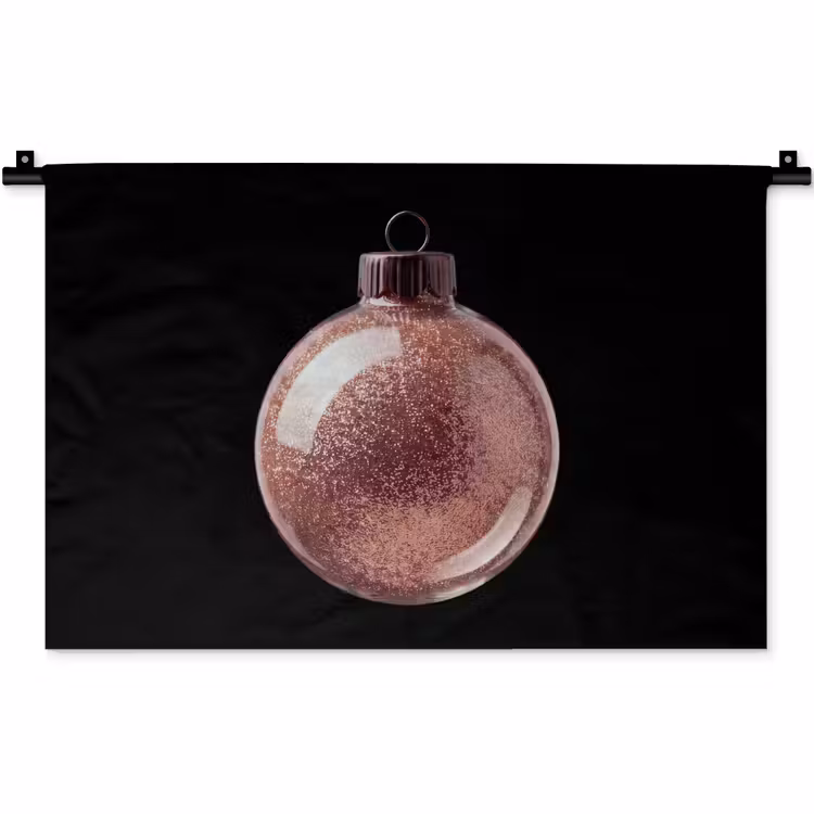 Wandkleed - Kerstbal - Roségoud - Kerst — 1